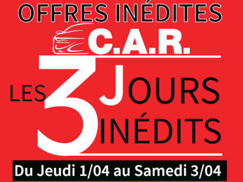 Les 3 Jours Inédits C.A.R.