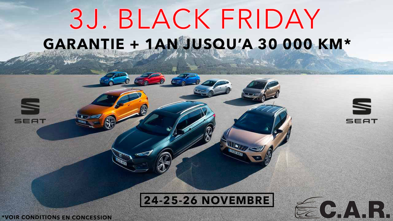 Offre Black Friday Seat C.A.R.