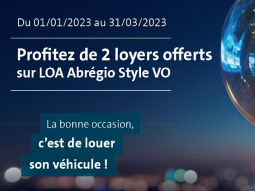 Occasion : 2 loyers offerts