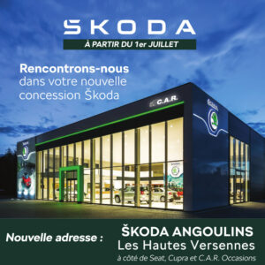 Skoda  La Rochelle : SKODA PUILBOREAU déménage à ANGOULINS