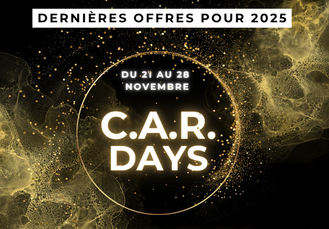 profitez de nos OFFRES IMBATTABLES sur des véhicules d'occasion à prix réduit pendant les CAR DAYS du 21 au 28 NOVEMBRE 2025