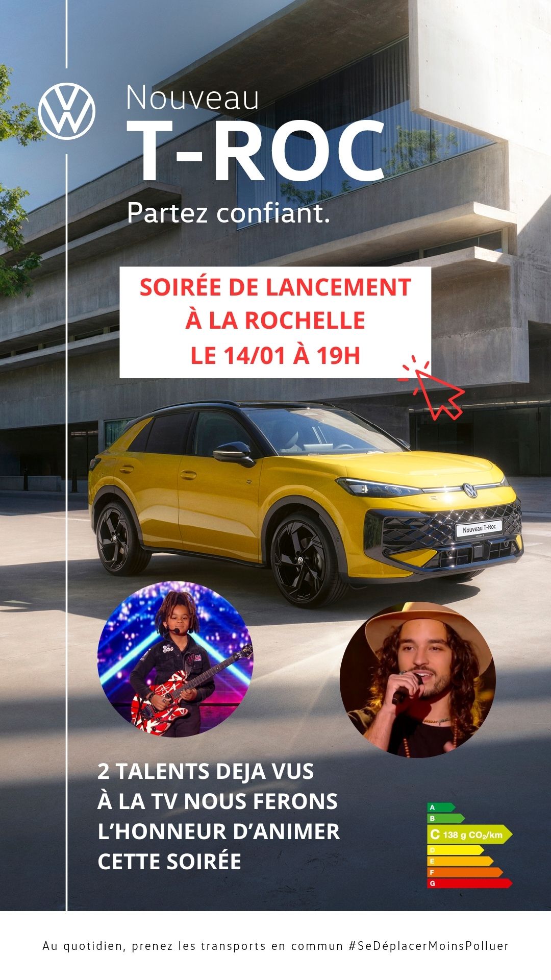 Invitation soirée de lancement du nouveau T-Roc
